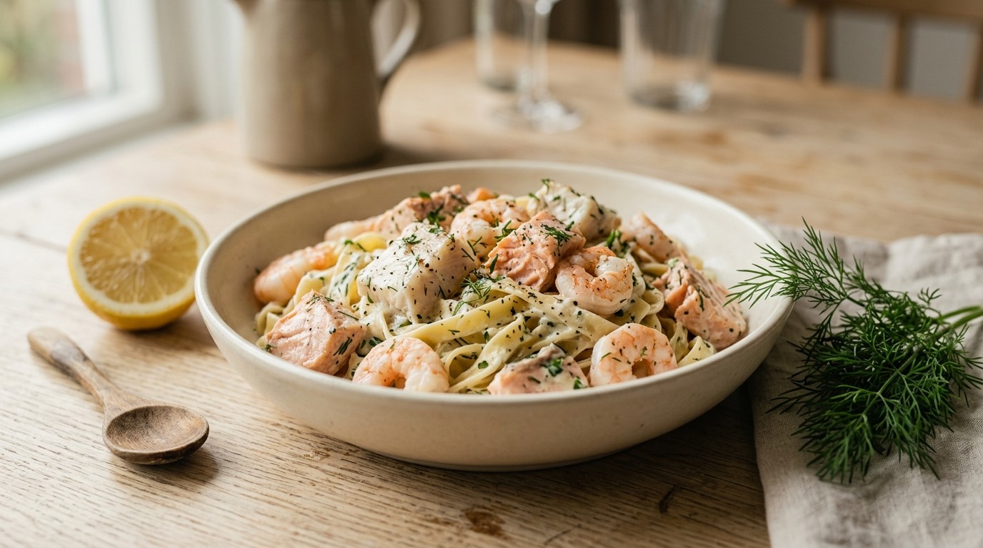 Pasta met vis