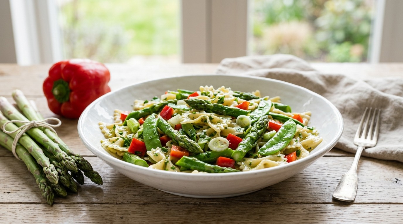 Pastasalade met asperges