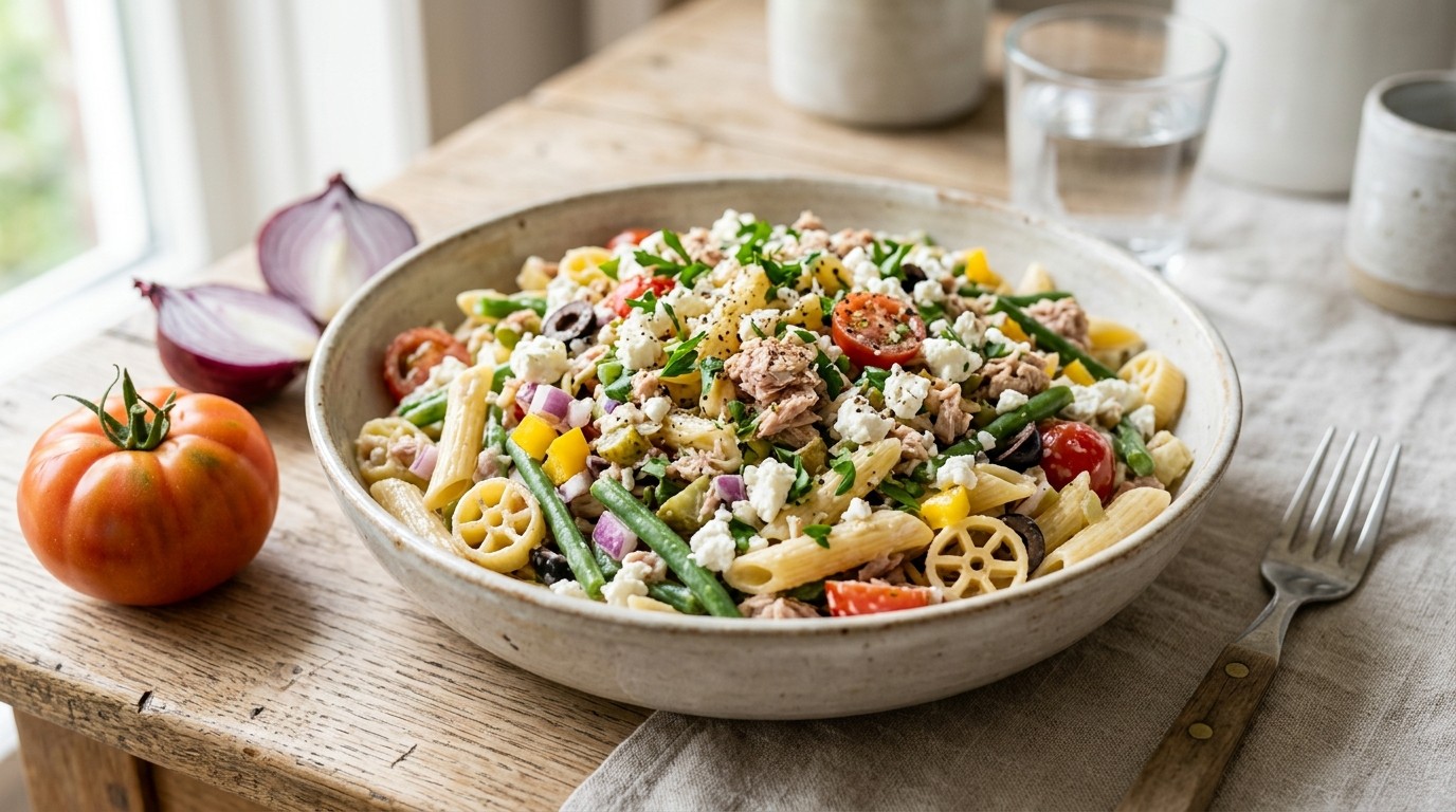 Pastasalade met tonijn