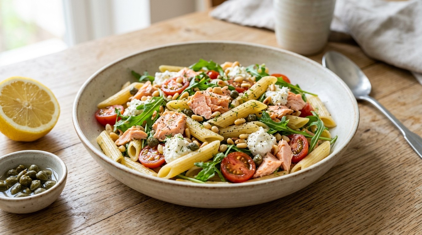 Pastasalade met Zalm