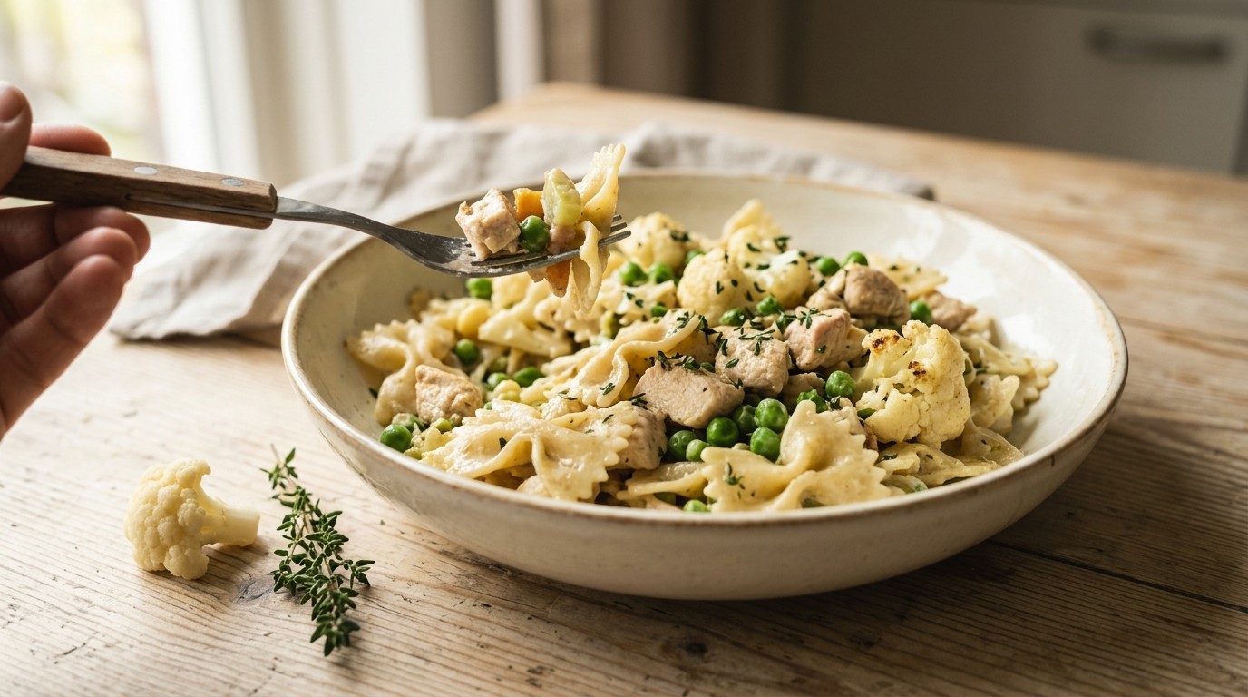 Pastaschotel met kip en Groente