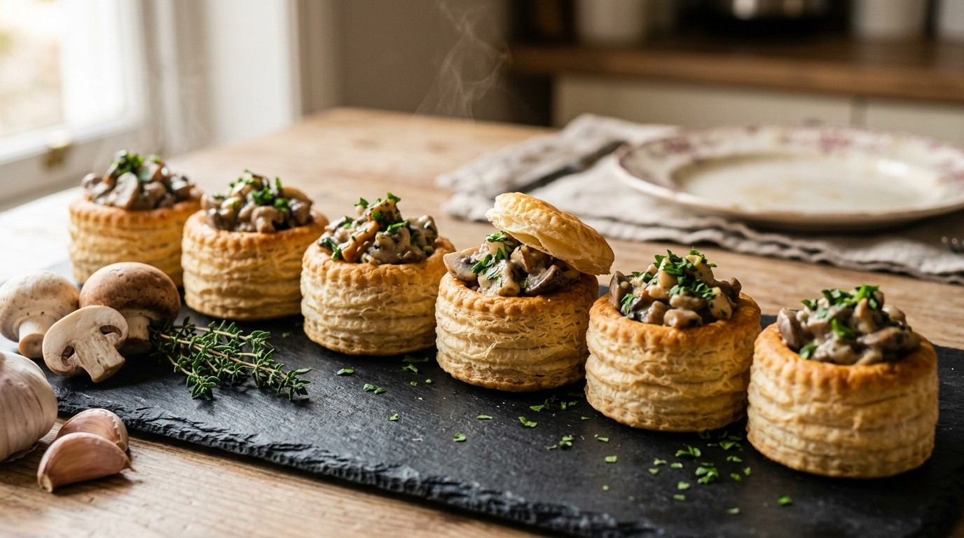 Pastei-champignonhapjes