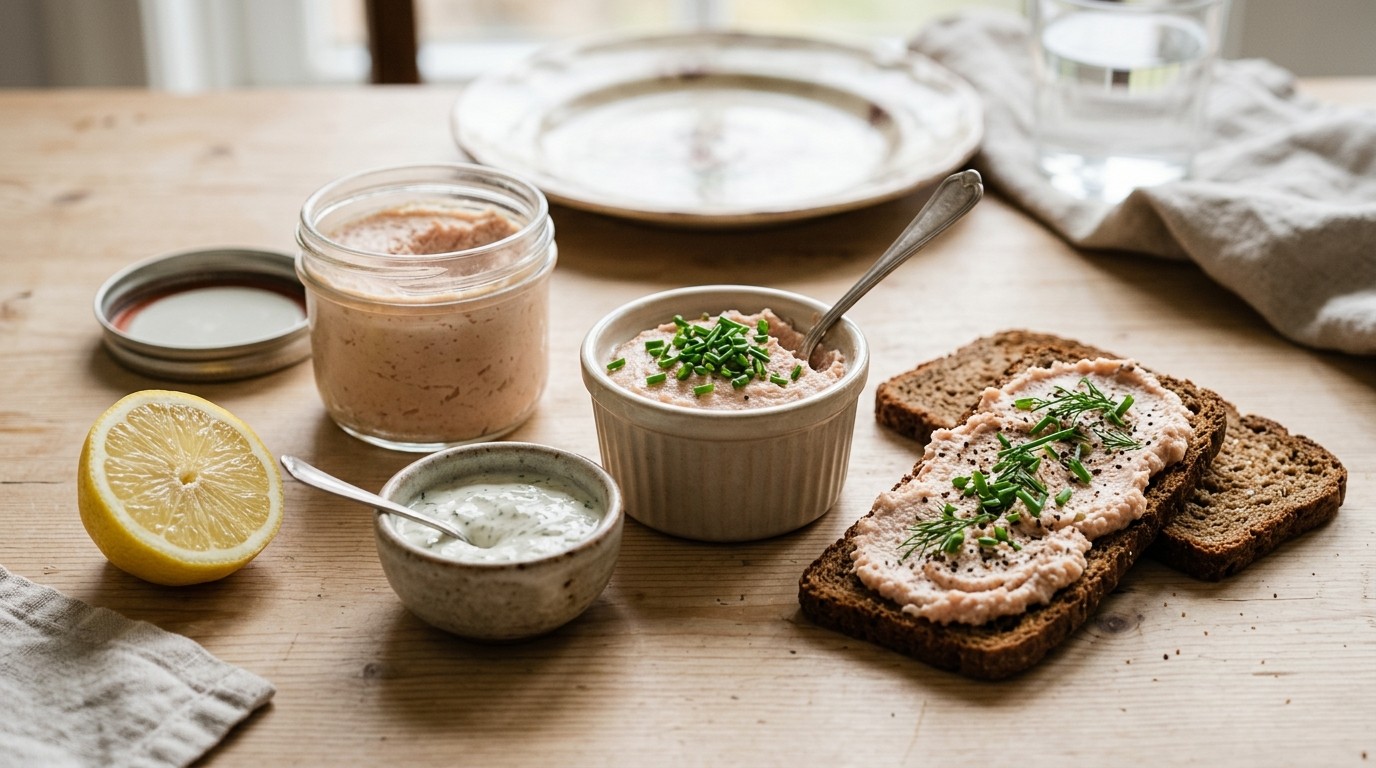 Pate van gerookte forel