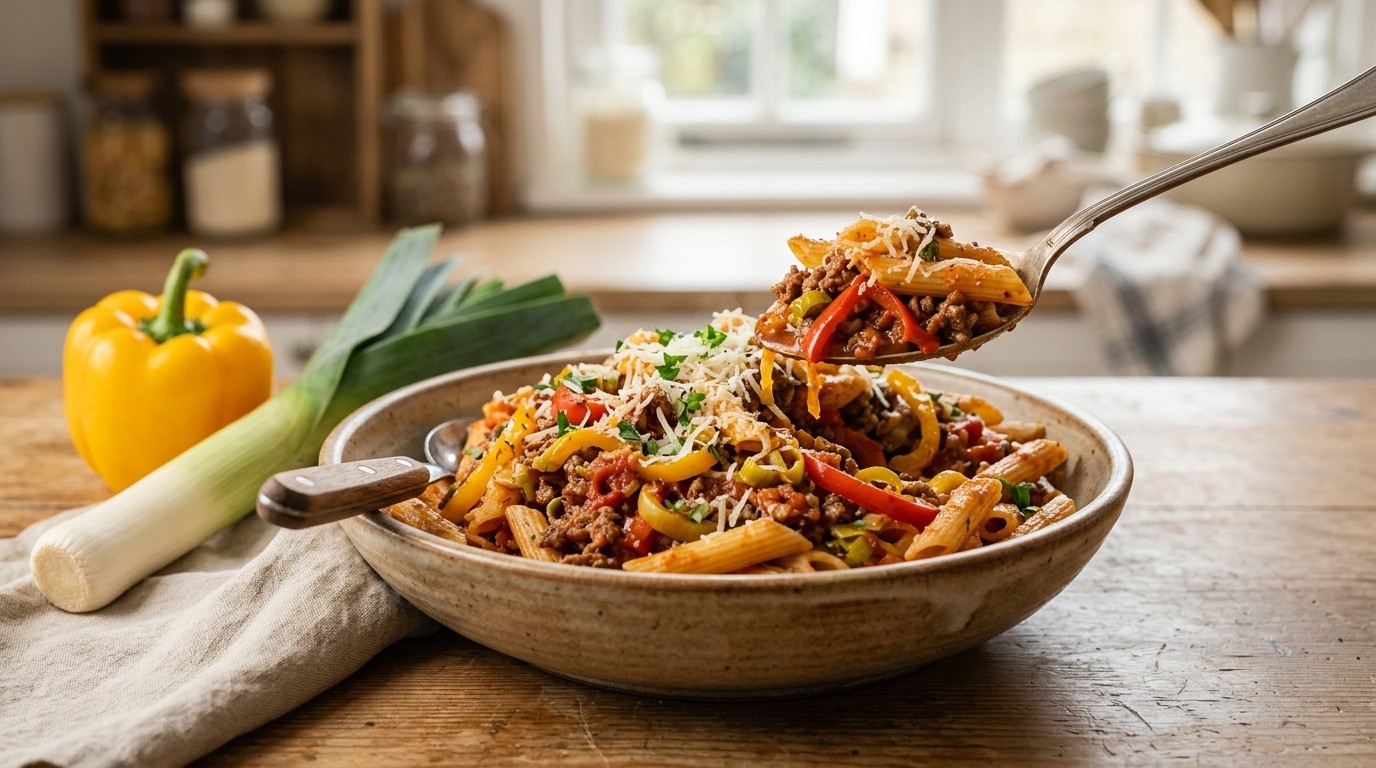 Penne met groenten