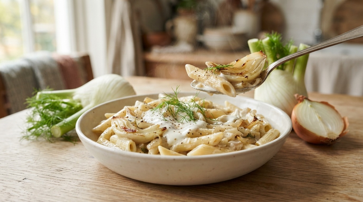 Penne met venkel