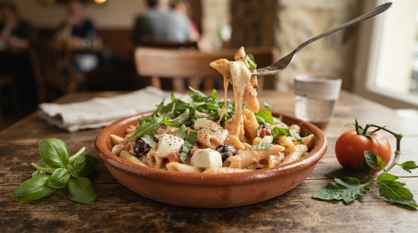 Penne mozzarella
