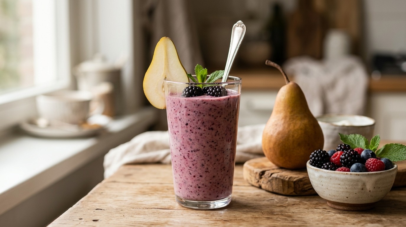 Peren & bosvruchtenshake