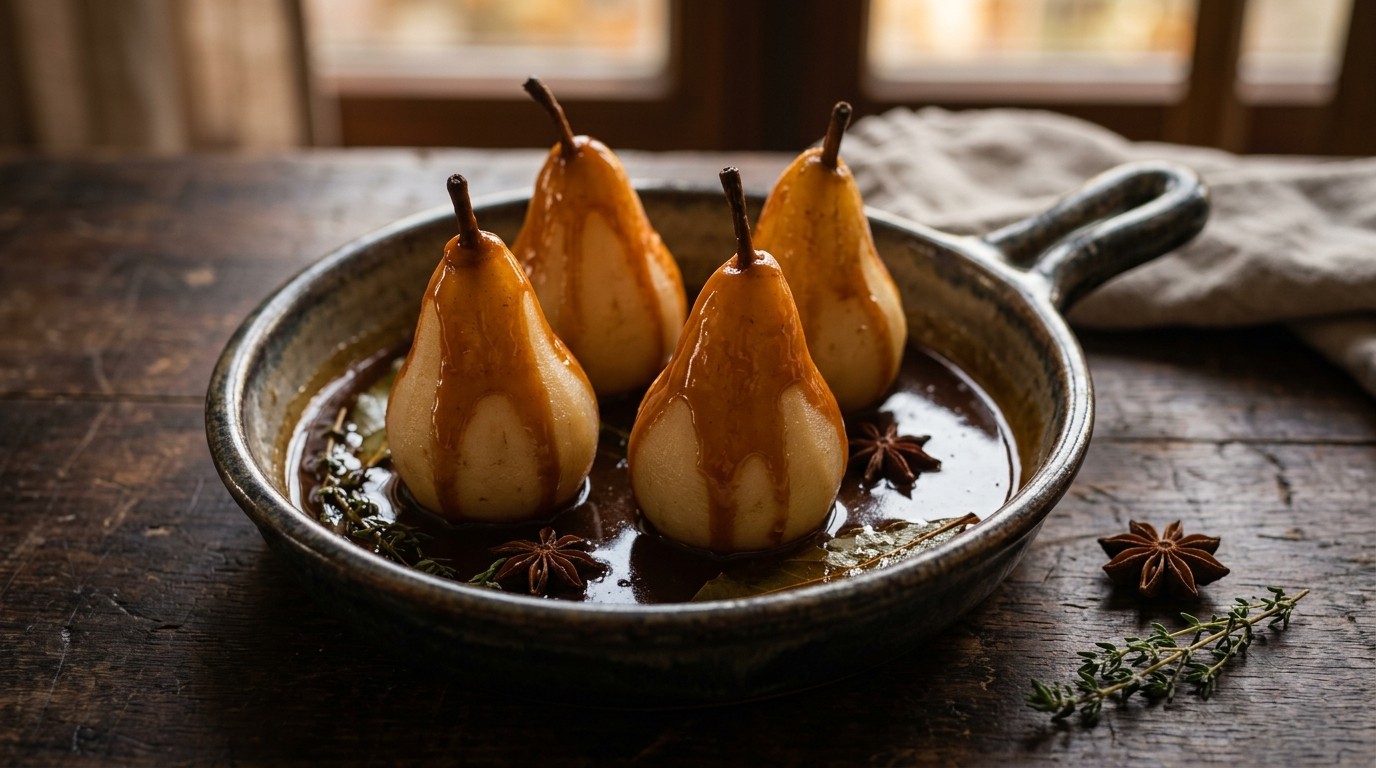 Peren in Toffeesaus