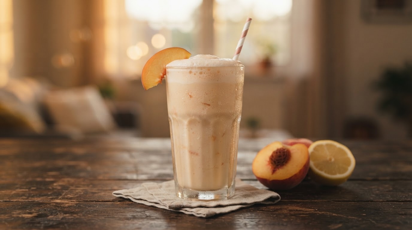 Perzik milkshake