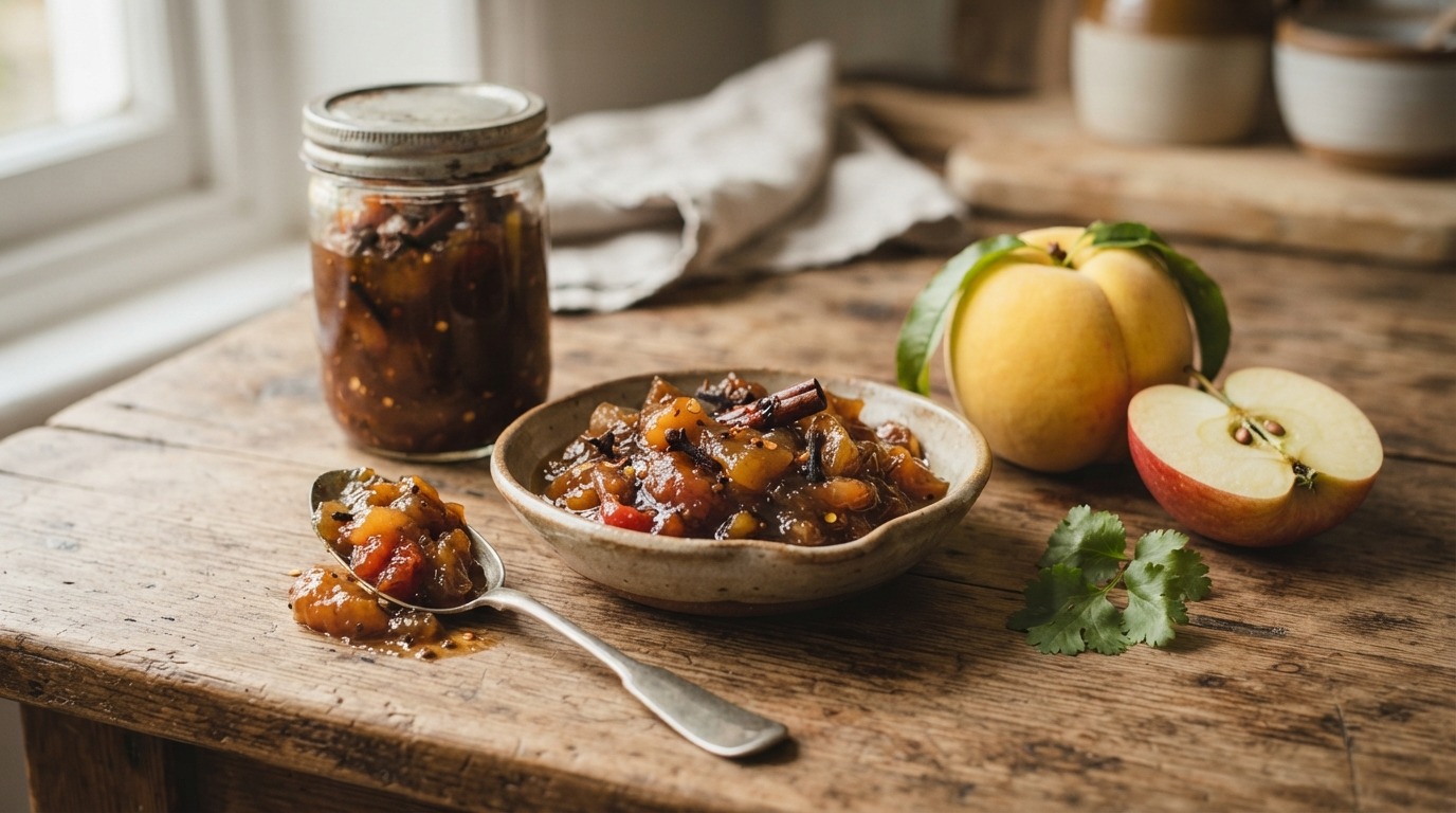Perziken-tomatenchutney