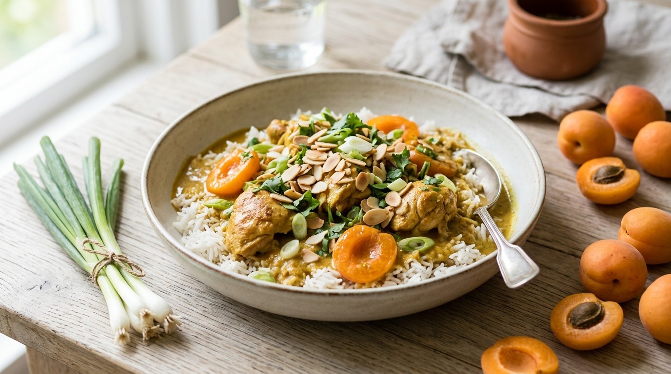 Pikante kalkoencurry