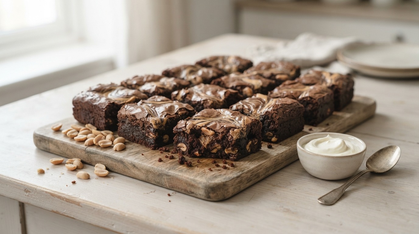 Pinda-chocoladebrownies