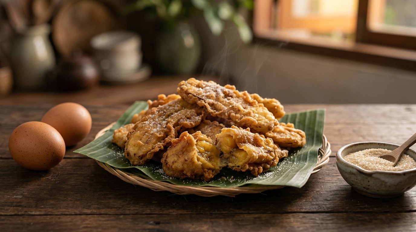 Pisang Goreng van bakbananen