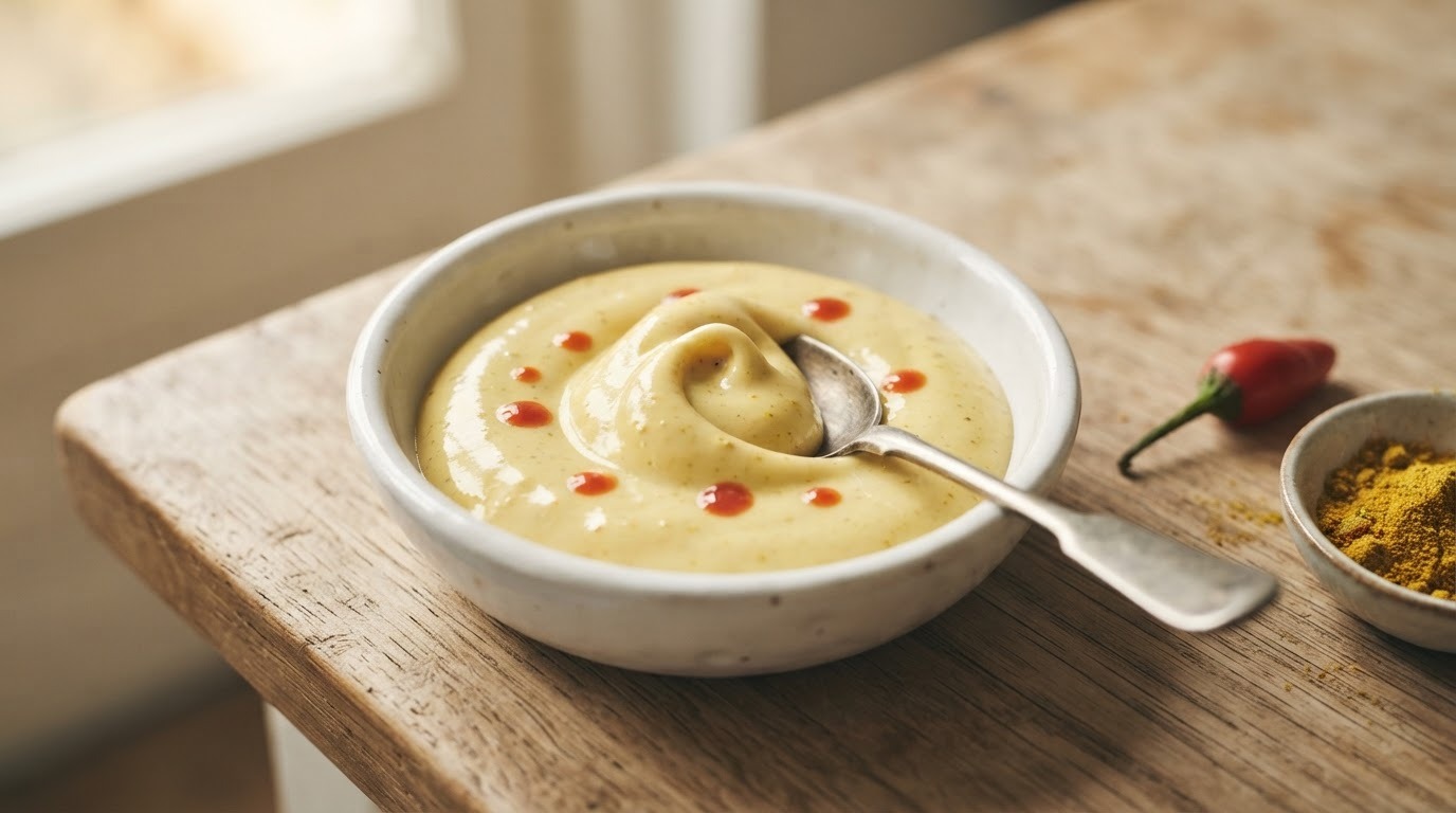 Pittige kerriemayonaise