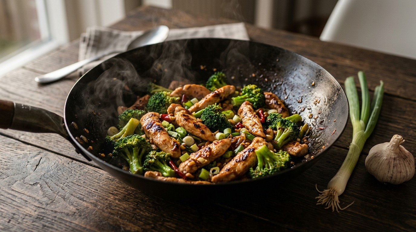 Pittige kip en Broccoli