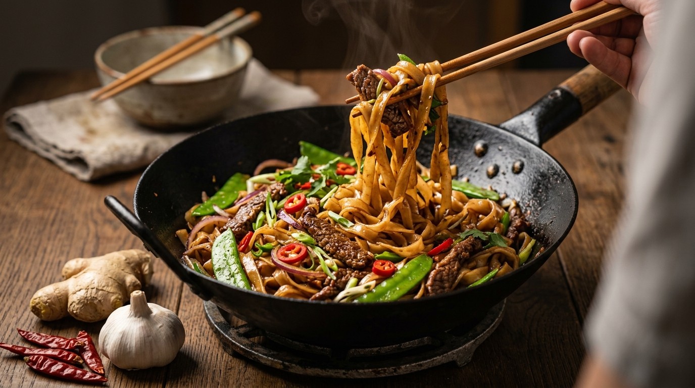 Pittige noodleschotel