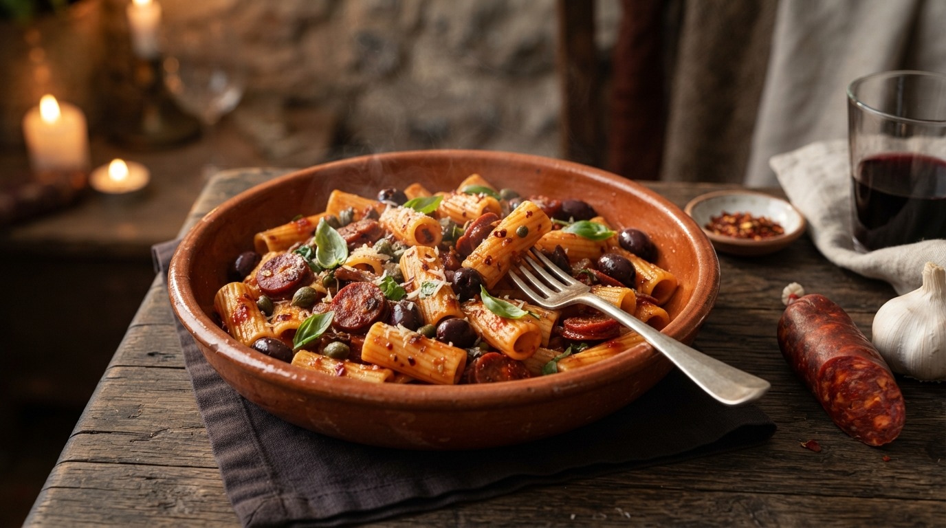 Pittige pasta