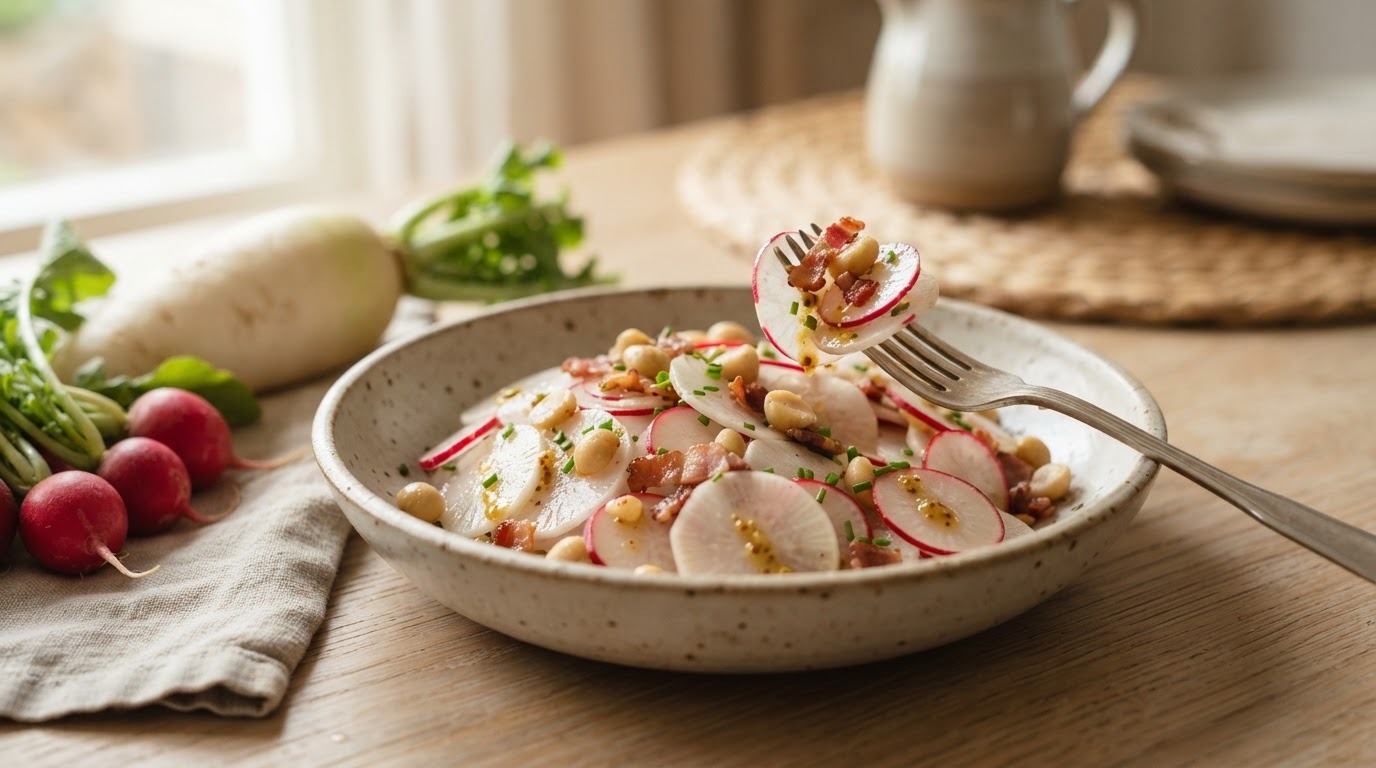 Pittige rettich salade