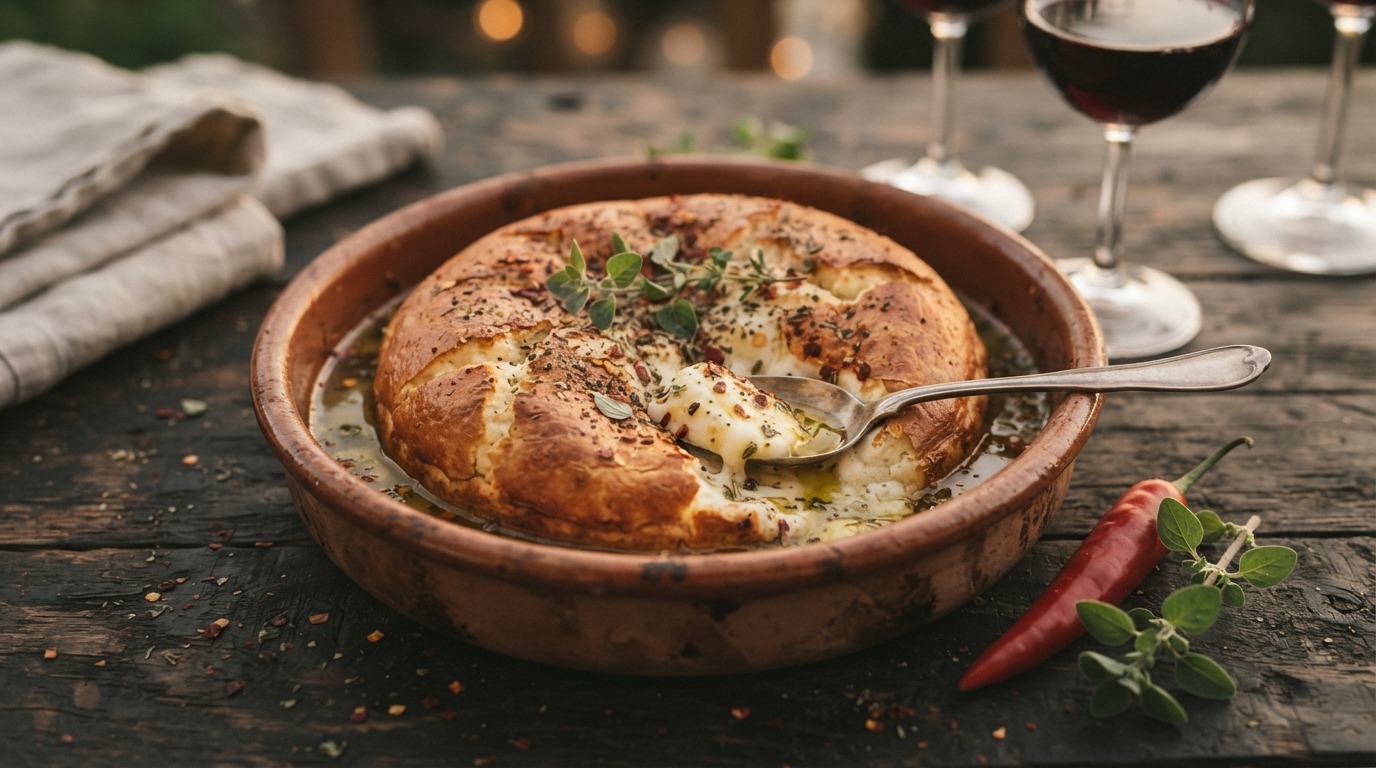 Pittige ricotta uit de oven