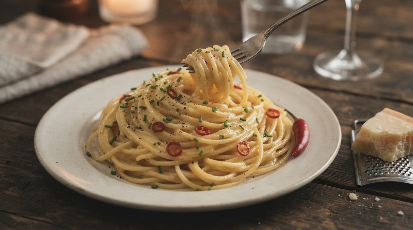 Pittige spaghetti