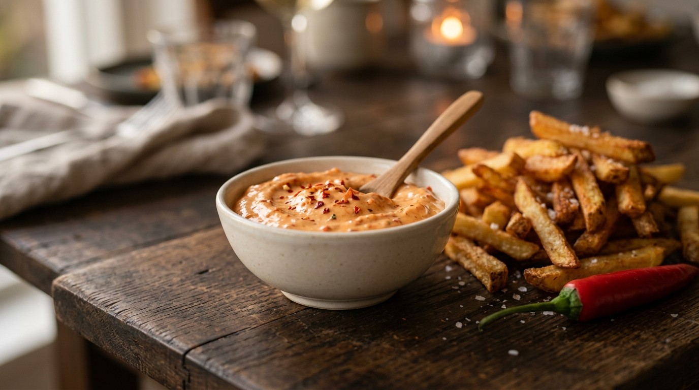 Pittige tomatenmayonaise met rode peper
