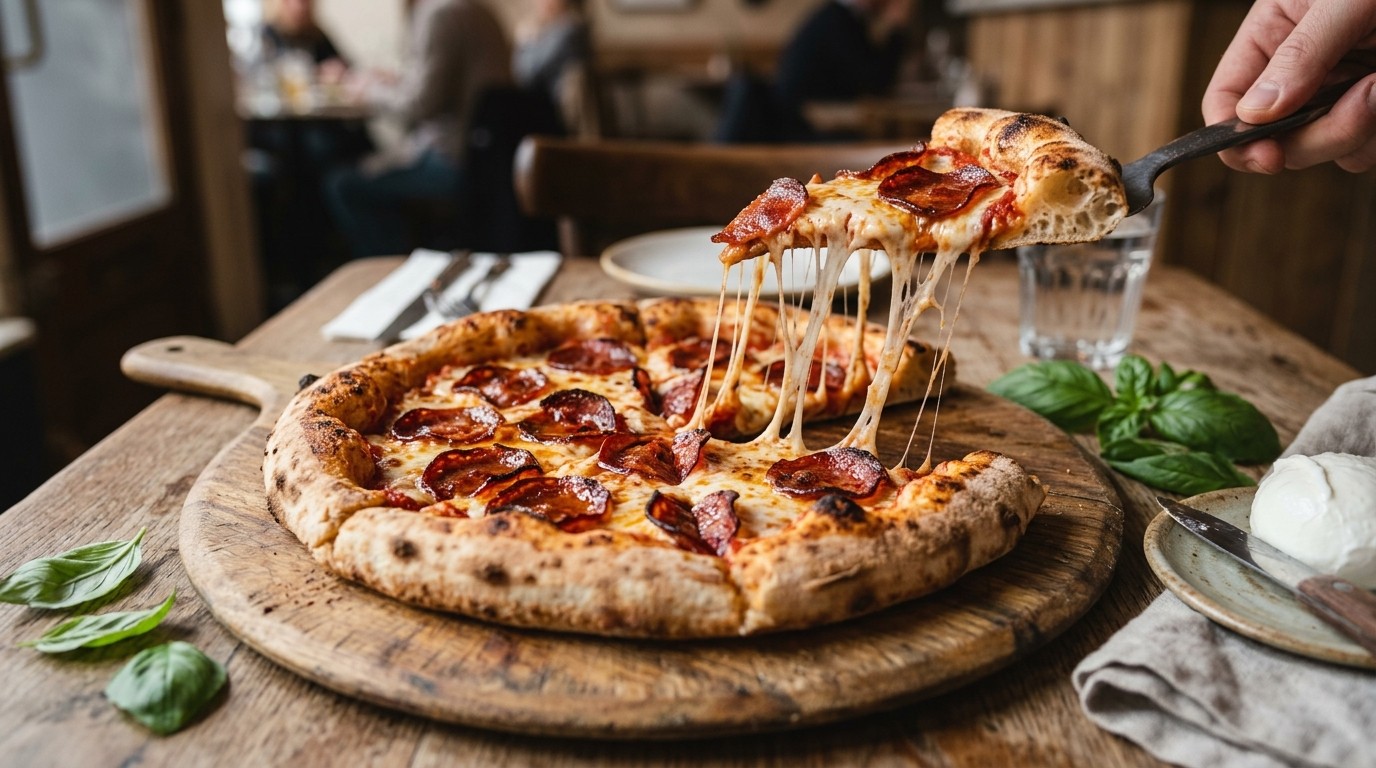 Pizza met Salami/chorizo