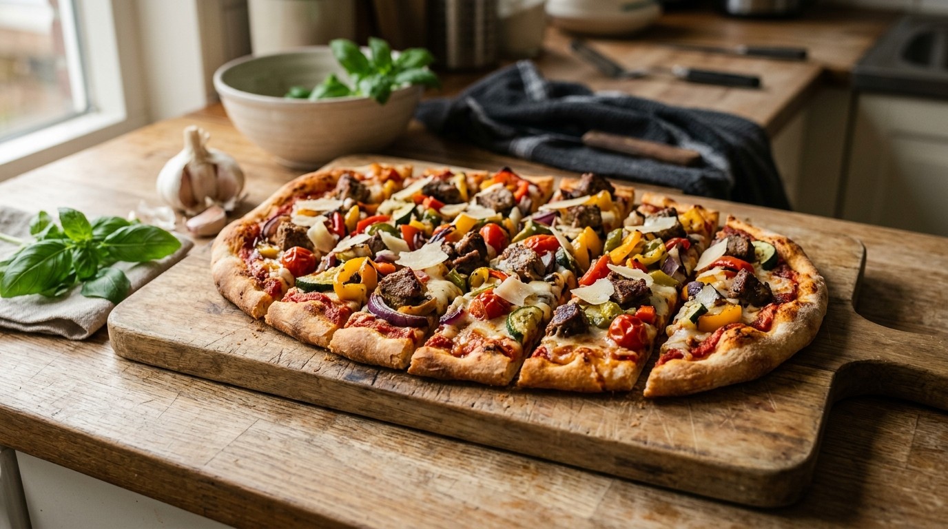Pizza van Turks brood