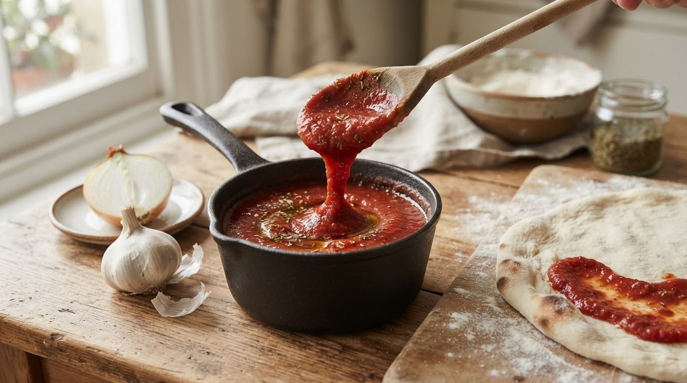 Pizzasaus (basisrecept)