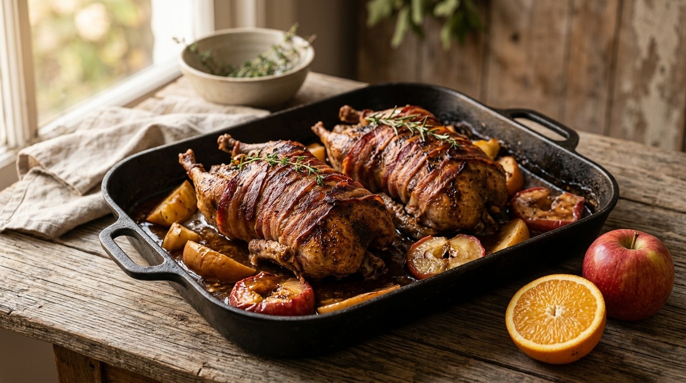 Pluimvee Eend met pikante saus