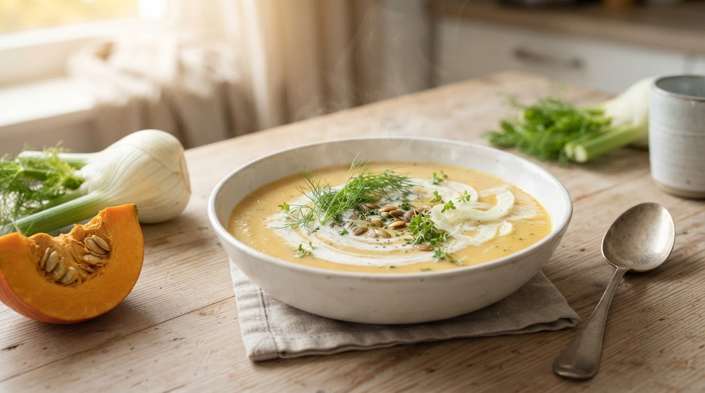 Pompoensoep met venkel