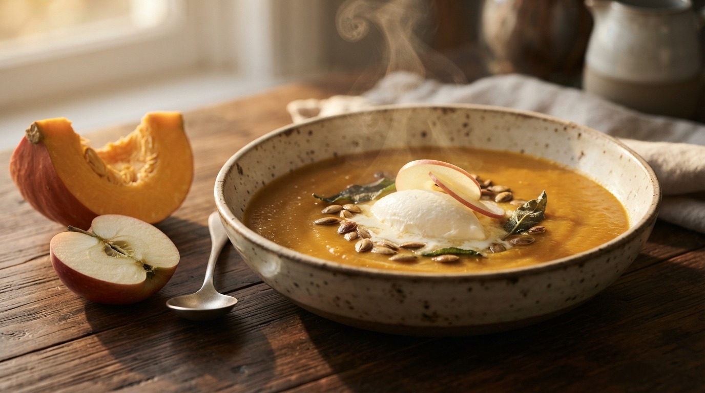Pompoensoep uit slowcooker