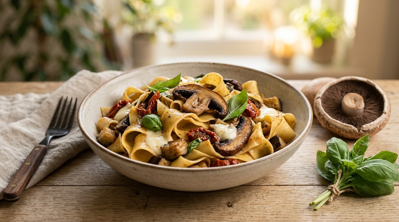 Portobello met Papperdelle