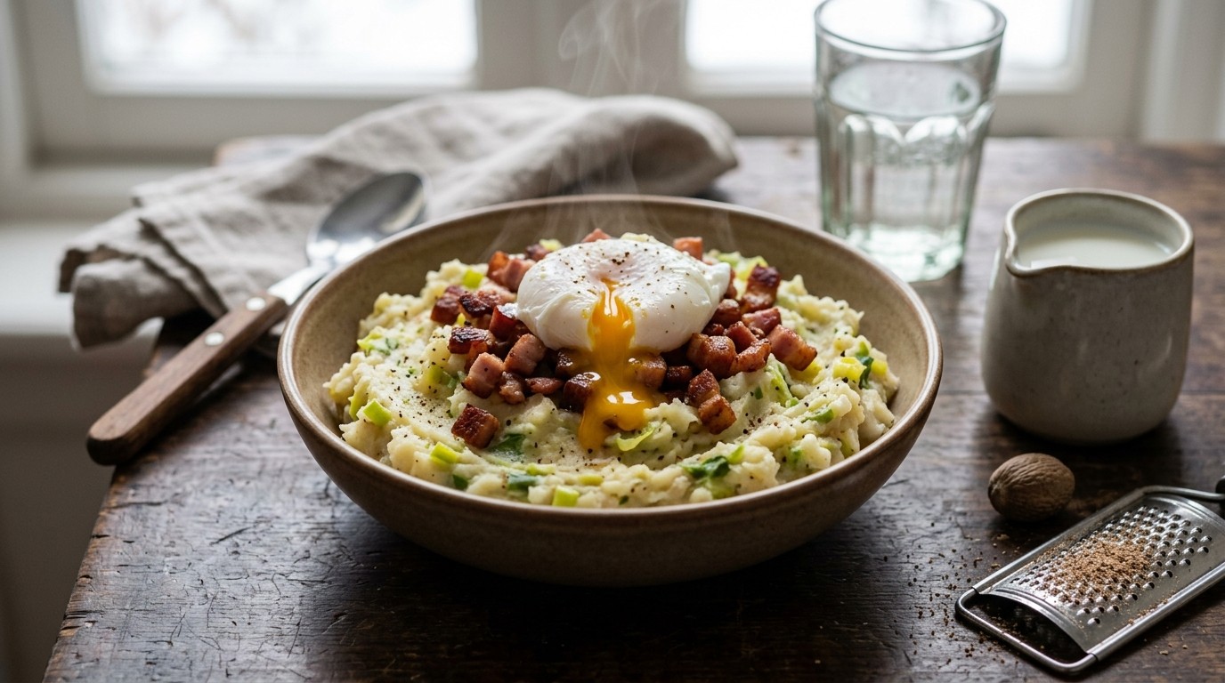 Preipuree met Spekjes en ei