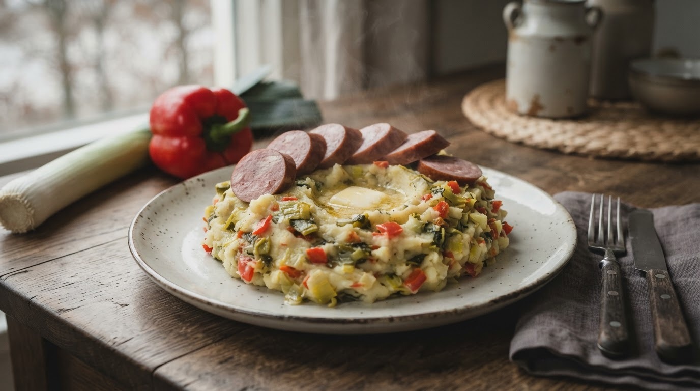 Preistamppot met paprika