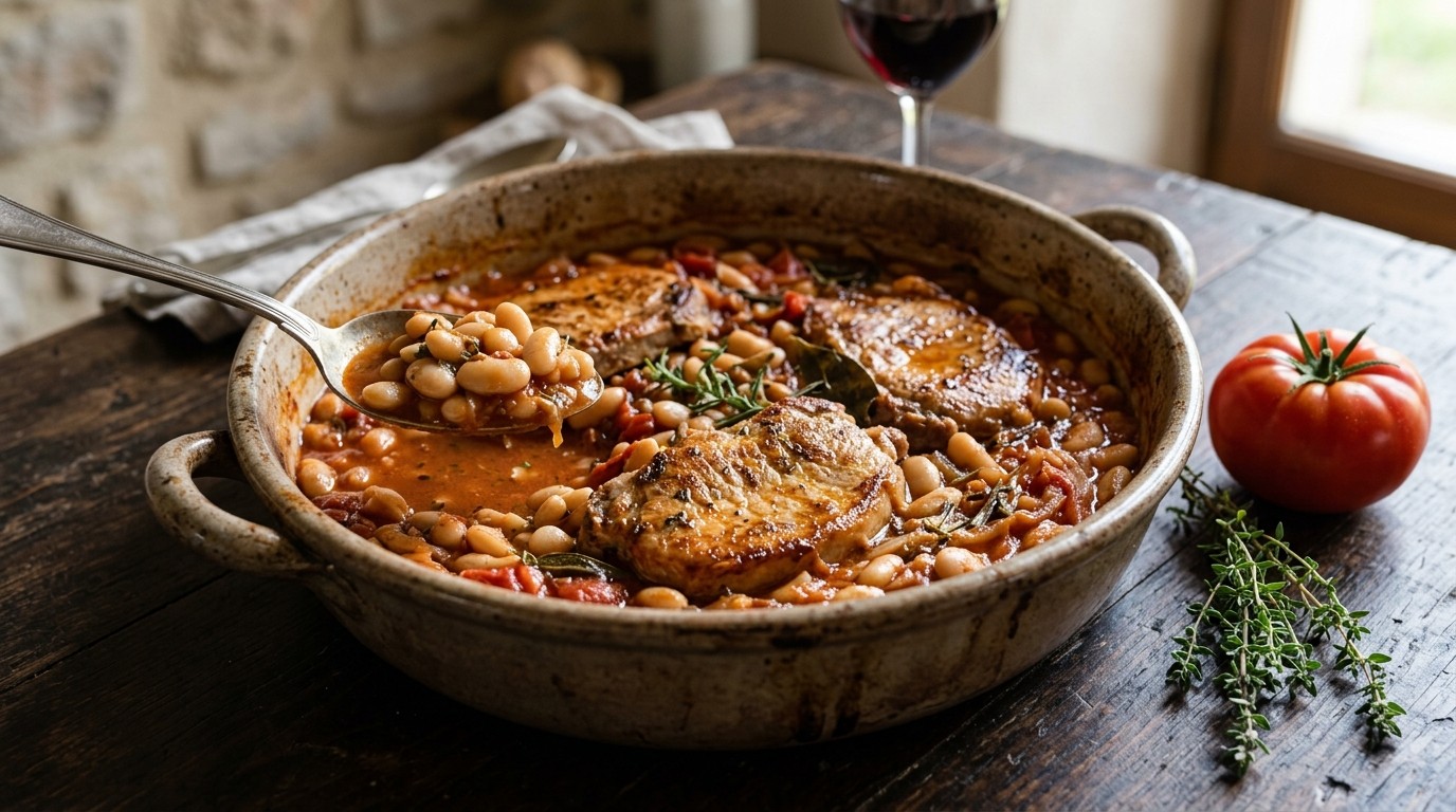 Provençaalse hamlappen in tomatensaus
