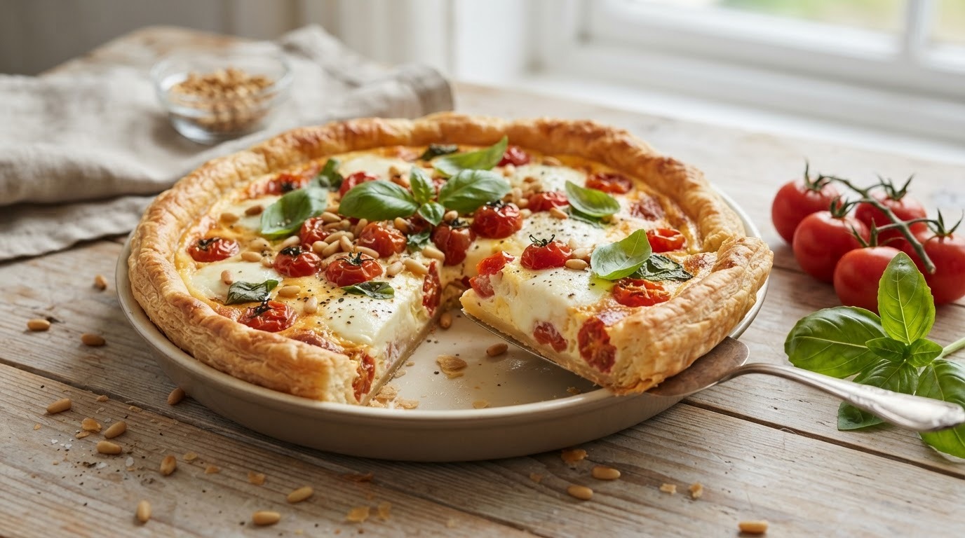 Quiche caprese