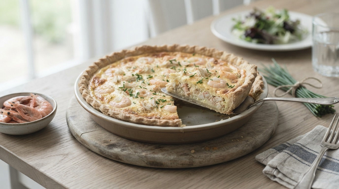 Quiche met garnalen
