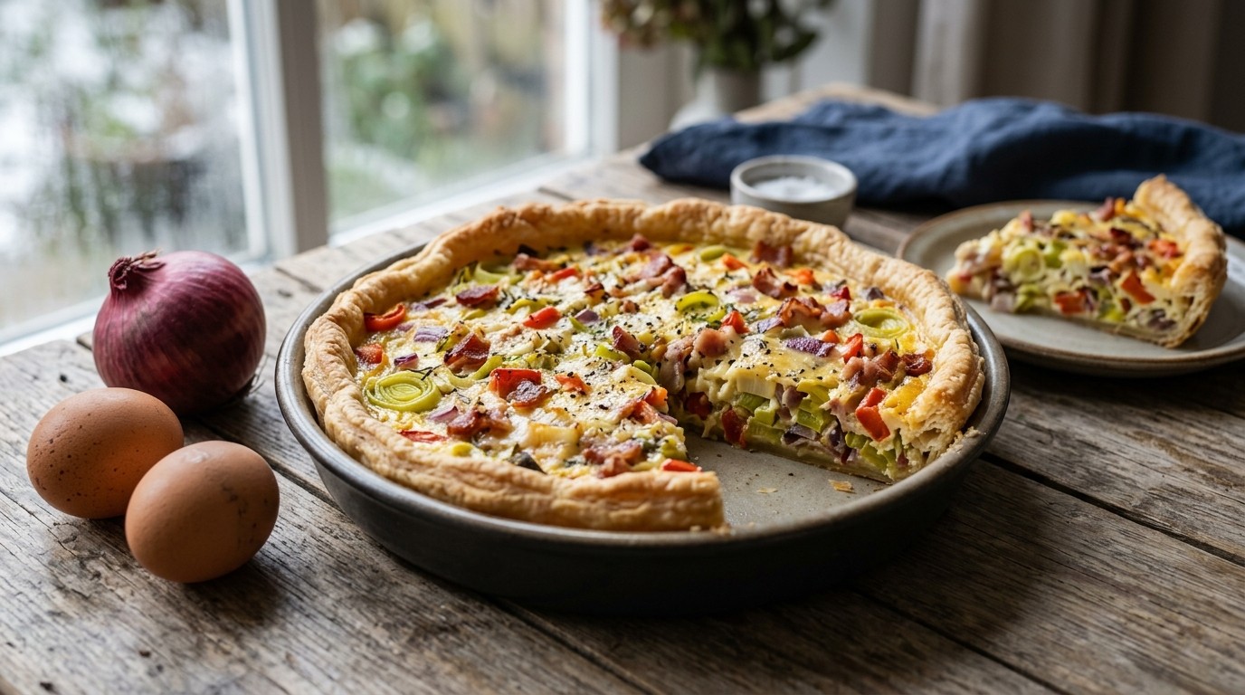 Quiche met Winterprei
