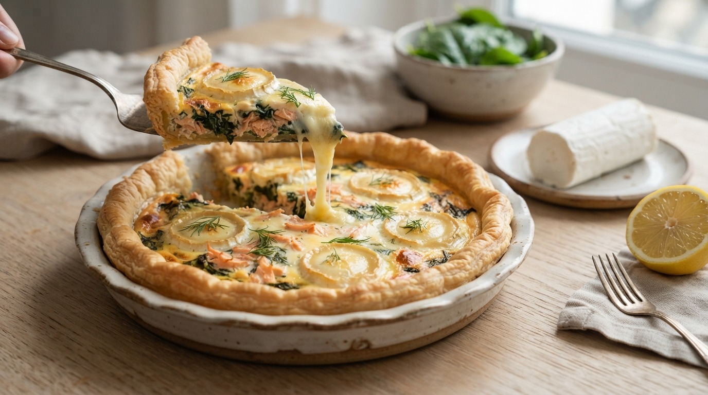 Quiche zalm-kaas