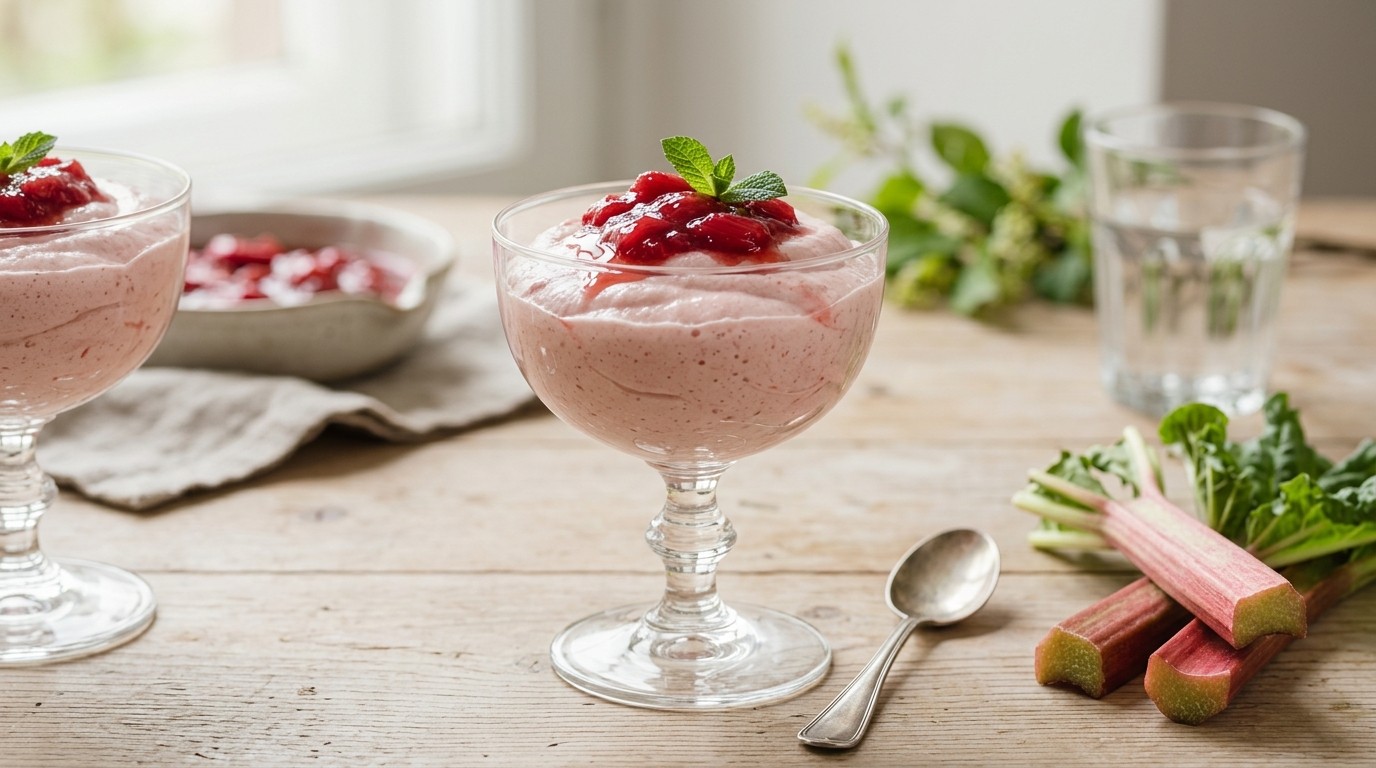 Rabarbermousse