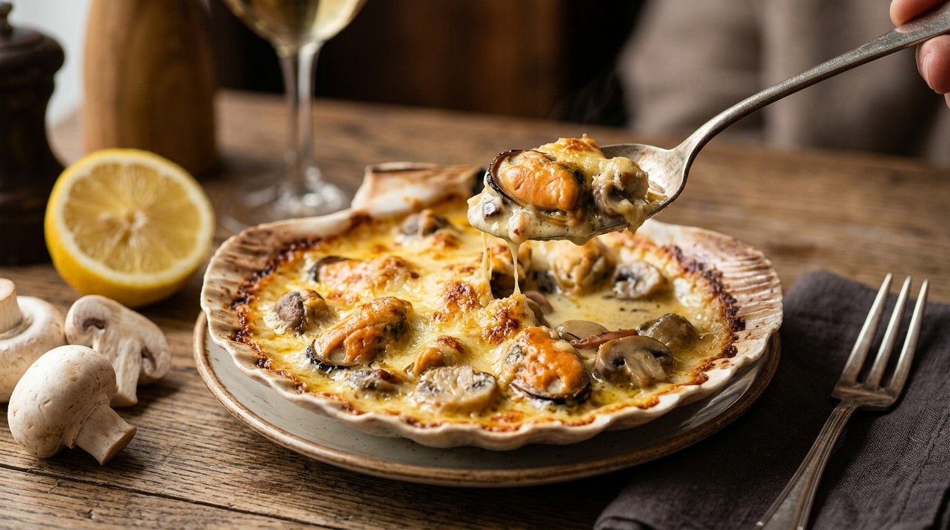 Ragoût de Moules aux Champignons