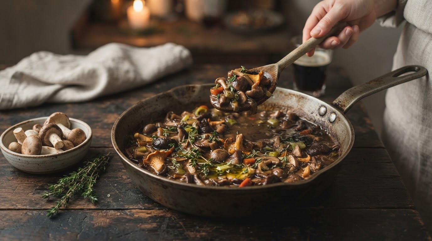 Ragout van paddenstoelen