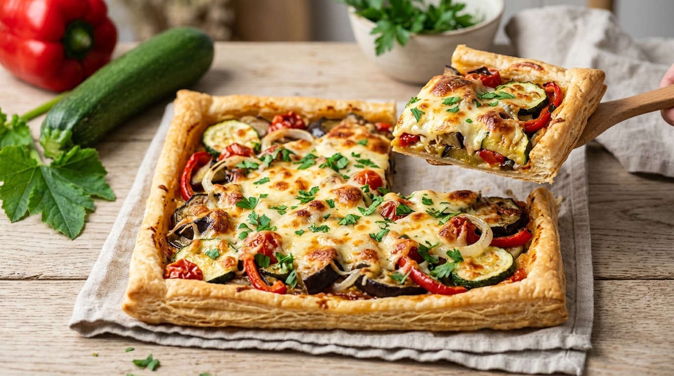 Ratatouilletaart met Edammer