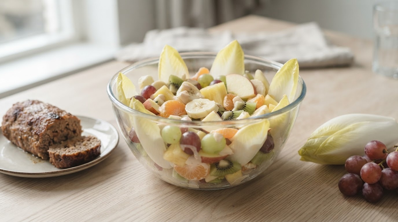 Rauwe witlof met fruit