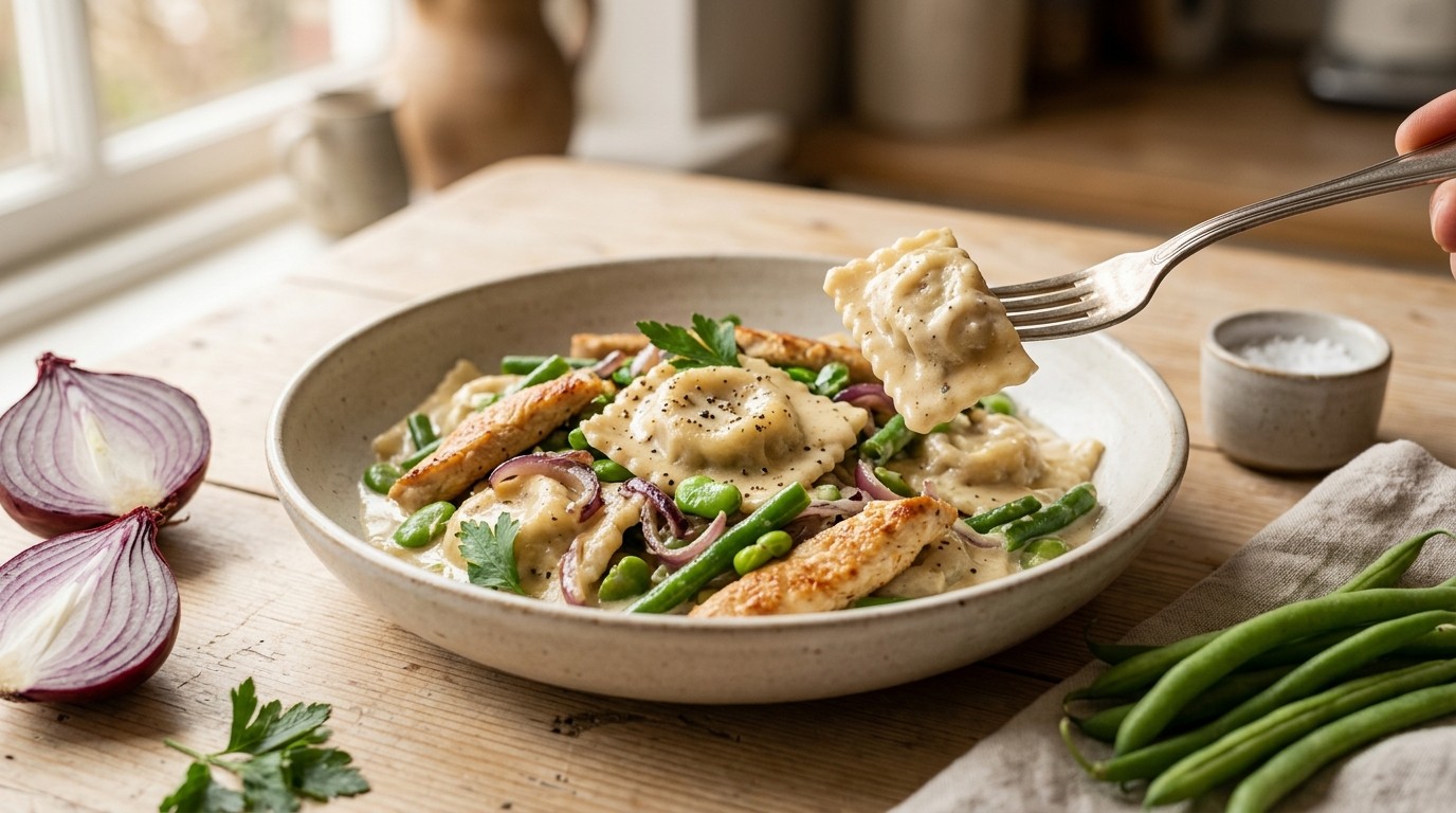 Ravioli met kalkoen