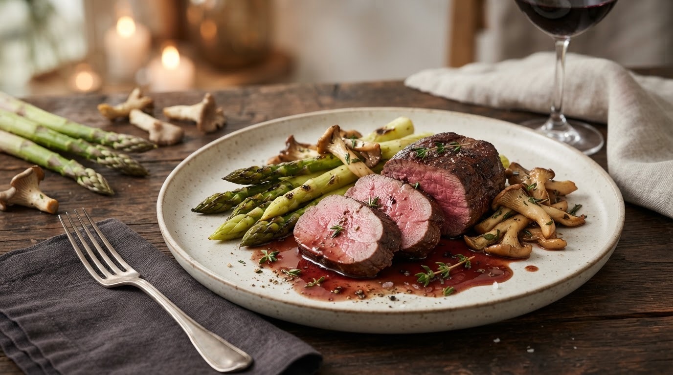 Ree met asperges