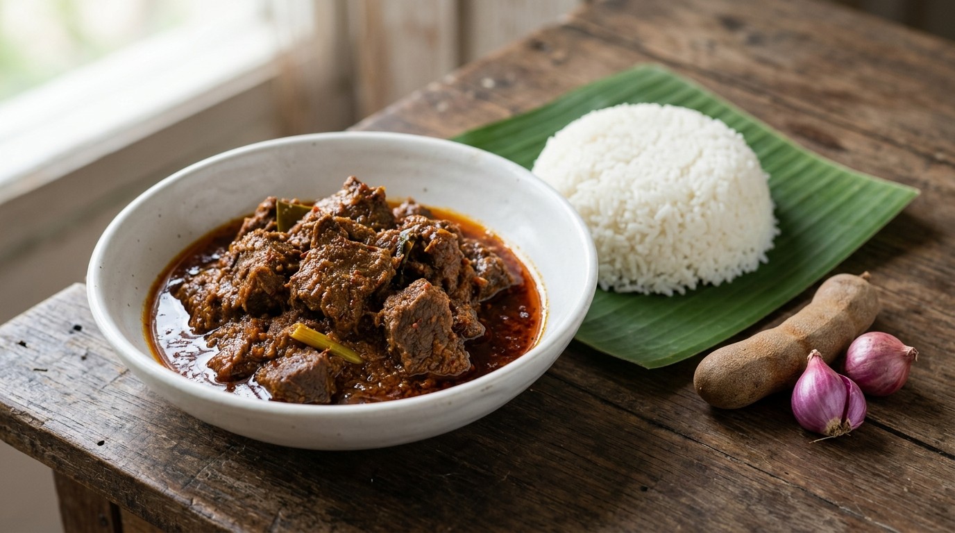 Rendang (gekruid Rundvlees)