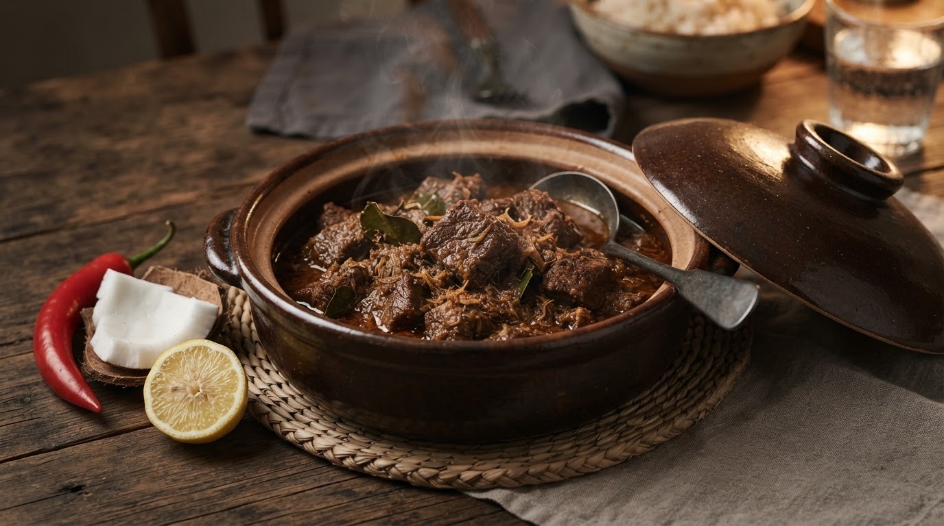 Rendang uit de slowcooker