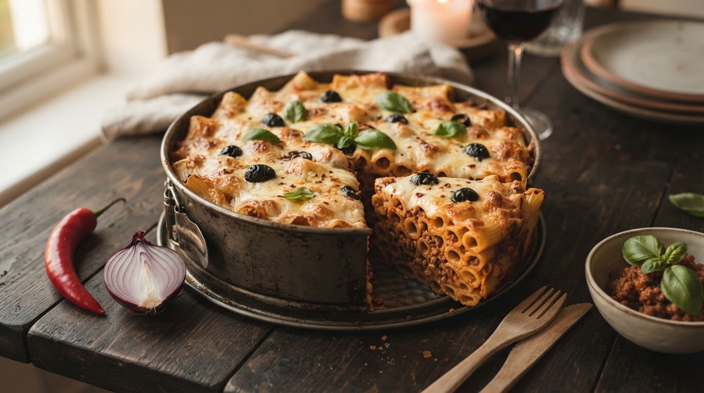 Rigatoni taart