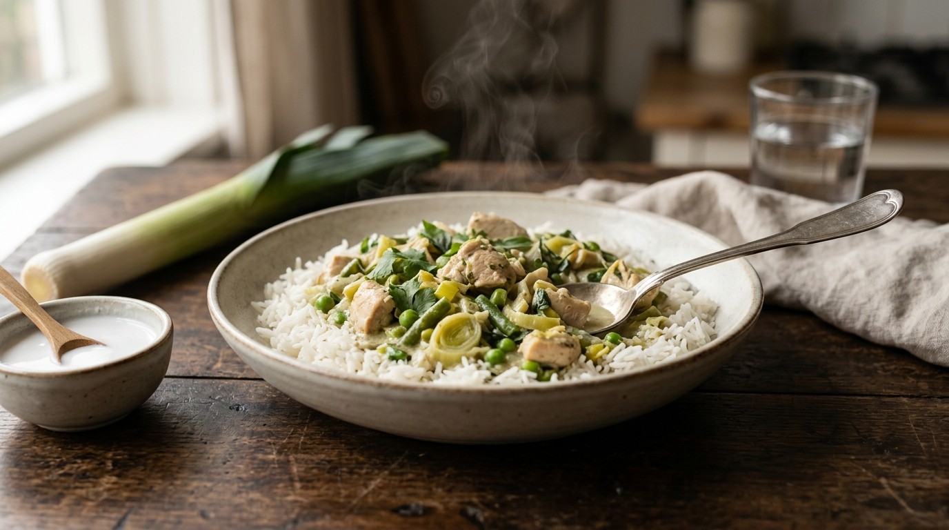 Rijst met Groene Curry